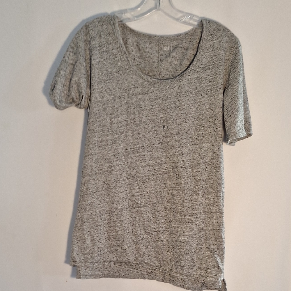 GAP Maternity Heather Gray Women's Short Sleeve Tee M FAIR CONDITION